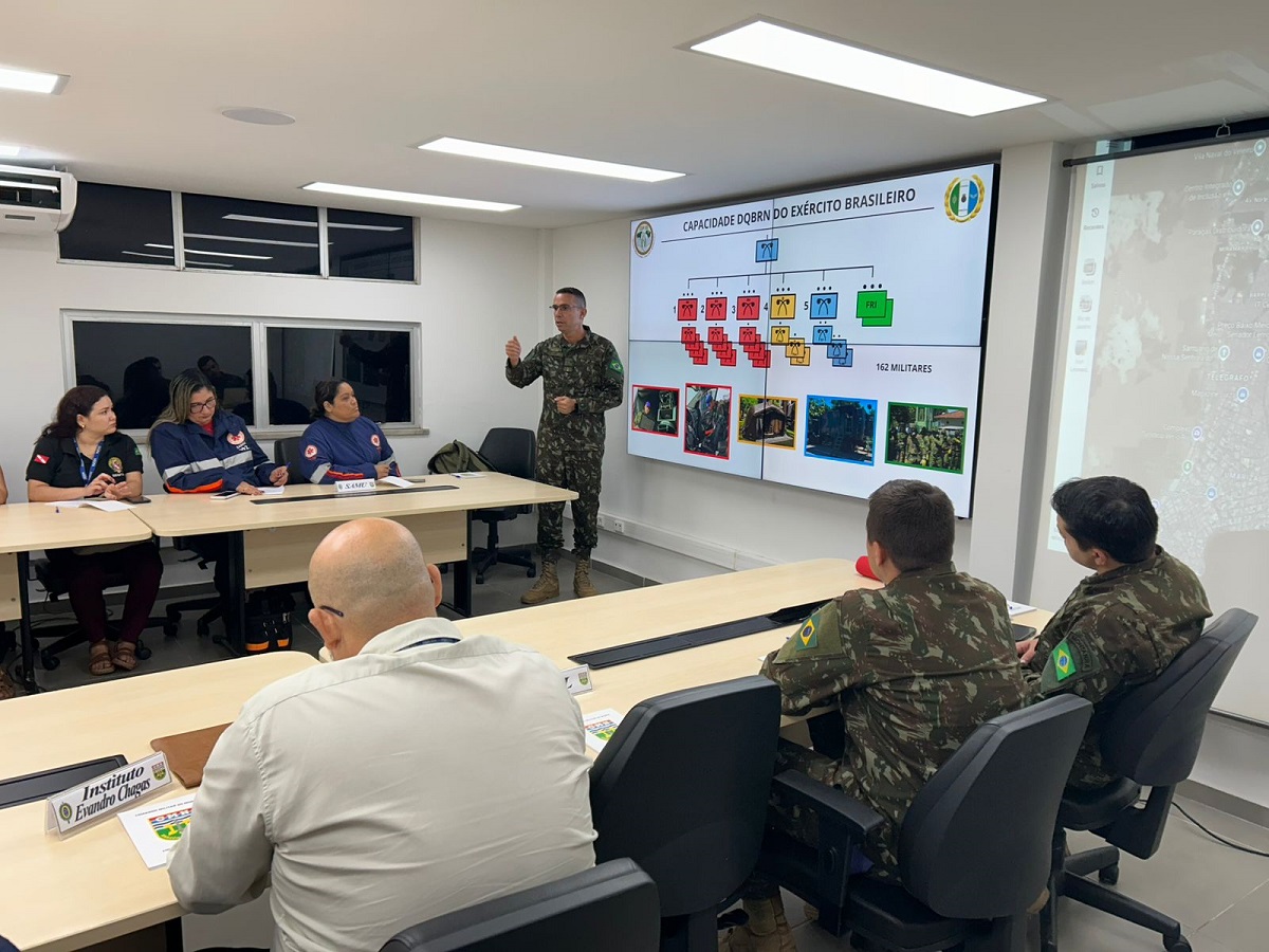 Comando Marajoara faz exercício de Simulação de Mesa em Defesa Química, Biológica, Radiológica e Nuclear