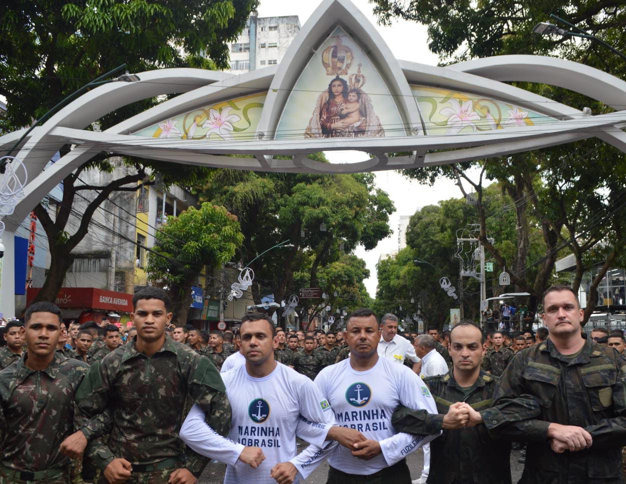 Integração das Forças Armadas no Círio de Nazaré 2025